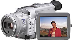 Monitor LCD di una videocamera